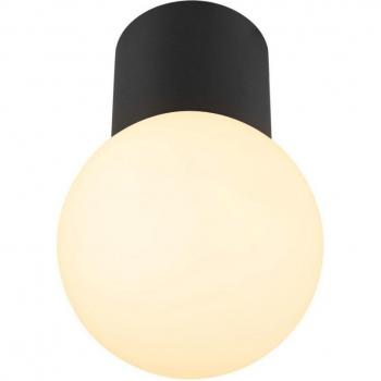 SLV Varyt plafoniera Ø 12 cm alluminio nero
