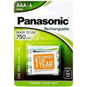Wentronic AAA 750mAh NiMH 4-BL EVOLTA Panasonic Níquel metal hidruro 750mAh 1.2V