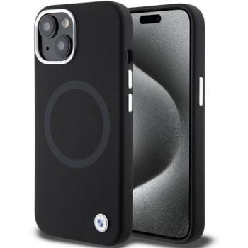 Étui BMW pour iPhone 15/14/13 6.1 en Silicone Noir