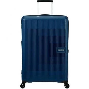 American Tourister Aerostep Large Blue Suitcase with 4 Wheels