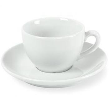 Medard de Noblat: Tazas de Café con Platillos Blancos (x6)