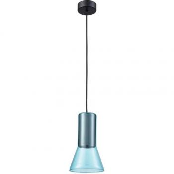Larissa Lighting Blue Glass Dome Pendant Light 1x GU10