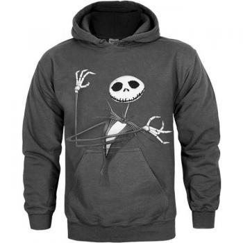 Felpa da uomo Jack Skellington con cappuccio Nightmare Before Christmas