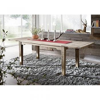 Tavolo da pranzo grigio scuro in legno di Sheesham 160x90 cm