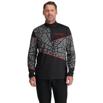 Vital Half Zip maglia Spyder S colore nero e grigio scuro