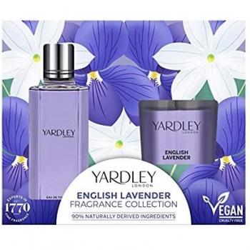 Yardley London Lavender Gift Set with Eau de Toilette and Candle