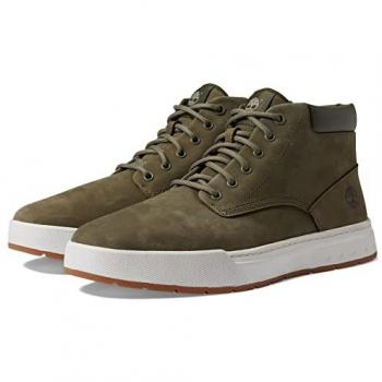 Schnürboots TIMBERLAND MAPLE GROVE MID LACE UP SNEAKER, Gr. 43, dunkelgrün, Leder