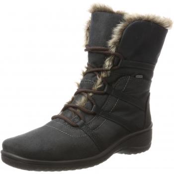 Ara München-St-Gor-Tex Damen Winterstiefel in Grau (Crow,Teak)
