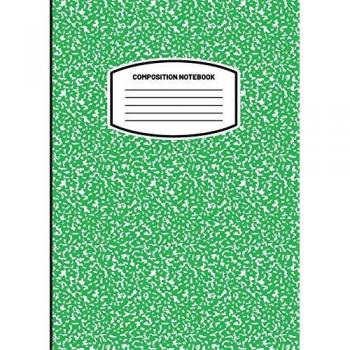 Classic Green Wide Ruled Composition Notebook (8.5x11)