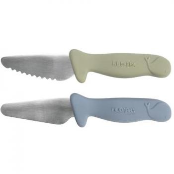 Duo Couteaux Filibabba Apprenti Bleu & Vert