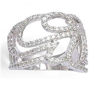 Bague Déesse Rhodiée Argent 17mm