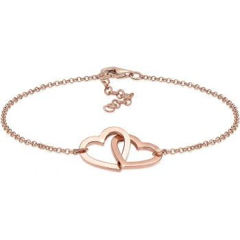 Elli Klassisches Herz 925 Sterling Silberarmbänder