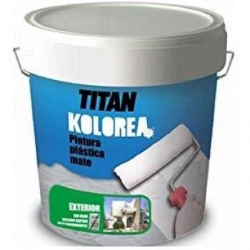Pintura plástica decorativa mate para exteriores 20 kg