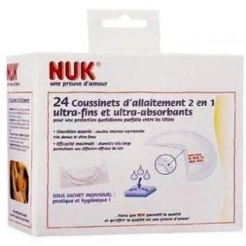 Coussinets d'allaitement Ultra-Absorbants Nuk 2 en 1 avec 24 pièces