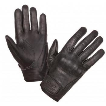 Modeka Hot Classic perforierte Motorrad Handschuhe Schwarz S M