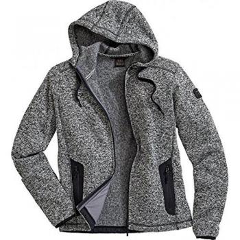 Grau‑Melange Riptide Light Strickfleece Jacke (XXL) – Macseis