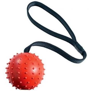 Petblis Classic Rubber Pimple Ball with Rope – 7 cm (24.5 in)