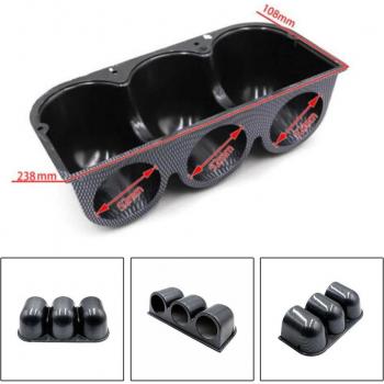 Support de jauge tableau de bord 1 pc fibre de carbone