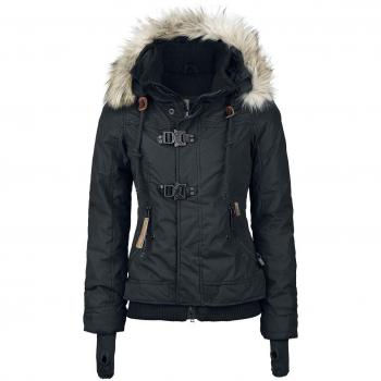 Khujo Damen Winterjacke Ashley schwarz Größe XS bis XXL