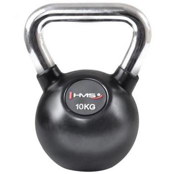 Pesas de goma con asa cromada 10 kg HMS KGC10