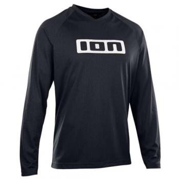 Maglia a manica lunga Ion logo nera unisex