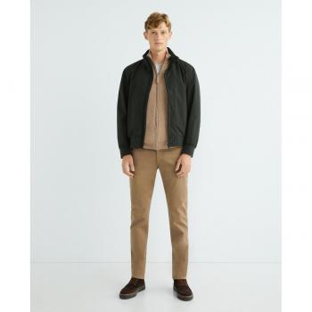 Gant Maglione Completo con Zip Dark Sand Melange L