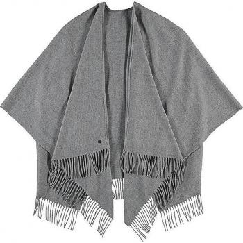 Fraas Poncho mit Ausfransungen Modell 'Cashmink'
