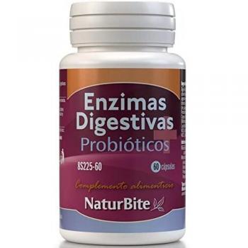 Naturbite Enzimas Digestivas Probioticos 60 Cápsulas