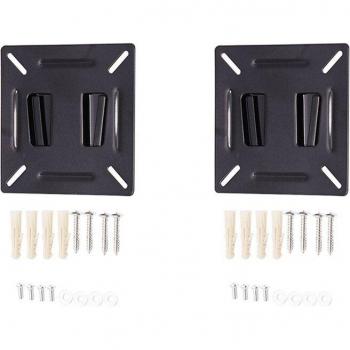 Universal VESA Wall Mount Stand for 14-27 LCD/LED Screens with Retractable Design and Height Adjustment