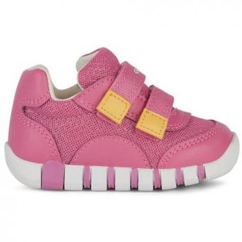 Geox B IUPIDOO GIRL A Lauflernschuh Sneaker, Babyschuh mit softer Lederinnenausstattung