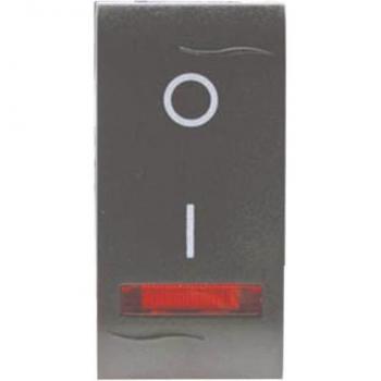 Bipolar Wave Switch 16A Luminoso Grigio