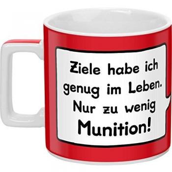 Sheepworld Motivtasse Ziele habe ich genug im Leben. Nur zu wenig Munition!
