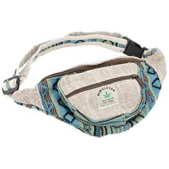 GURU SHOP Hanf Bauchtasche, praktische Ethno Gürteltasche