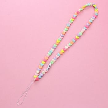 Chaîne de téléphone portable tendance en acrylique pour femmes et filles