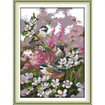 Three Birds Needlework Kit