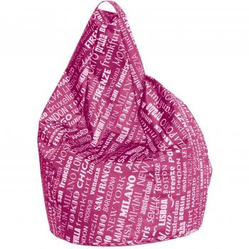 Poltrona sacco fucsia 80x80x120 cm