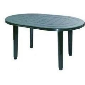 Table Ovale Extérieure Verte
