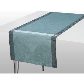 Chemin de Table Grisé Lin Symphonie Baroque 150 x 200 cm