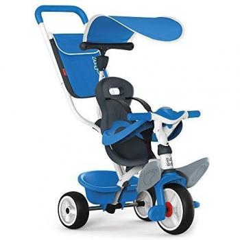 Smoby Tricycle Baby Balade Roues Silencieuses Bleu