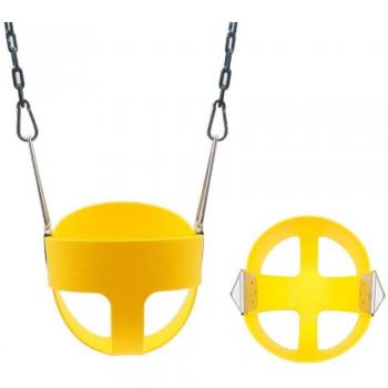 Columpio portátil para niños pequeños con respaldo alto