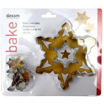 Dexam Holiday Snowflake Cookie Cutter Collection