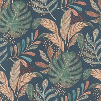 Carta da parati Rasch Salsa blu botanico 0,53 x 10,05 m