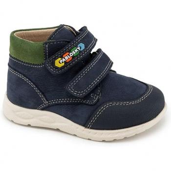 Botas de Piel con Doble Cierre Adherente para Bebé de Pablosky