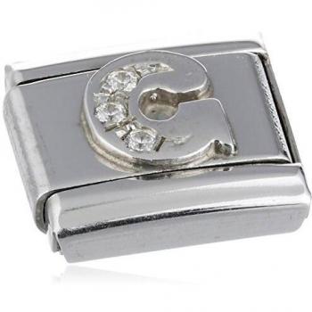 Lettera G Composizione Argento/Zircone