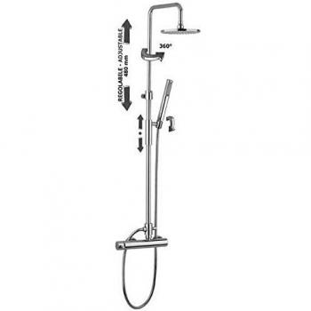 Colonne de Douche Réglable Paffoni Zcol621cr