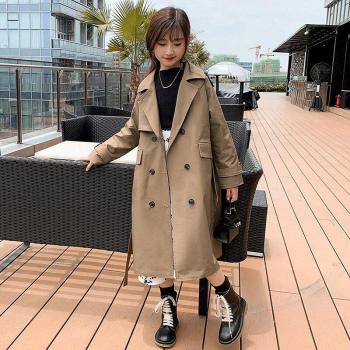 Coat Long Manteau Adolescent Printemps