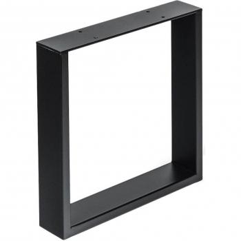 Gamba per mobili Stile funzionale Realizzato in acciaio Finitura poro nero Progetti di restauro fai-da-te Misure 38080382mm Altezza: 15' Facile