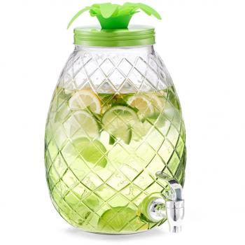 Getränkespender Ananas Glas 4.5Liter 24.5x19x29.5cm