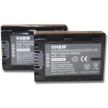 Set de batteries 500mAh pour Sony DCR-DVD306 et DCR-DVD310