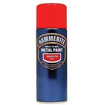 Hammerite Smooth Direct to Rust Metal 400ml Smooth Black Paint